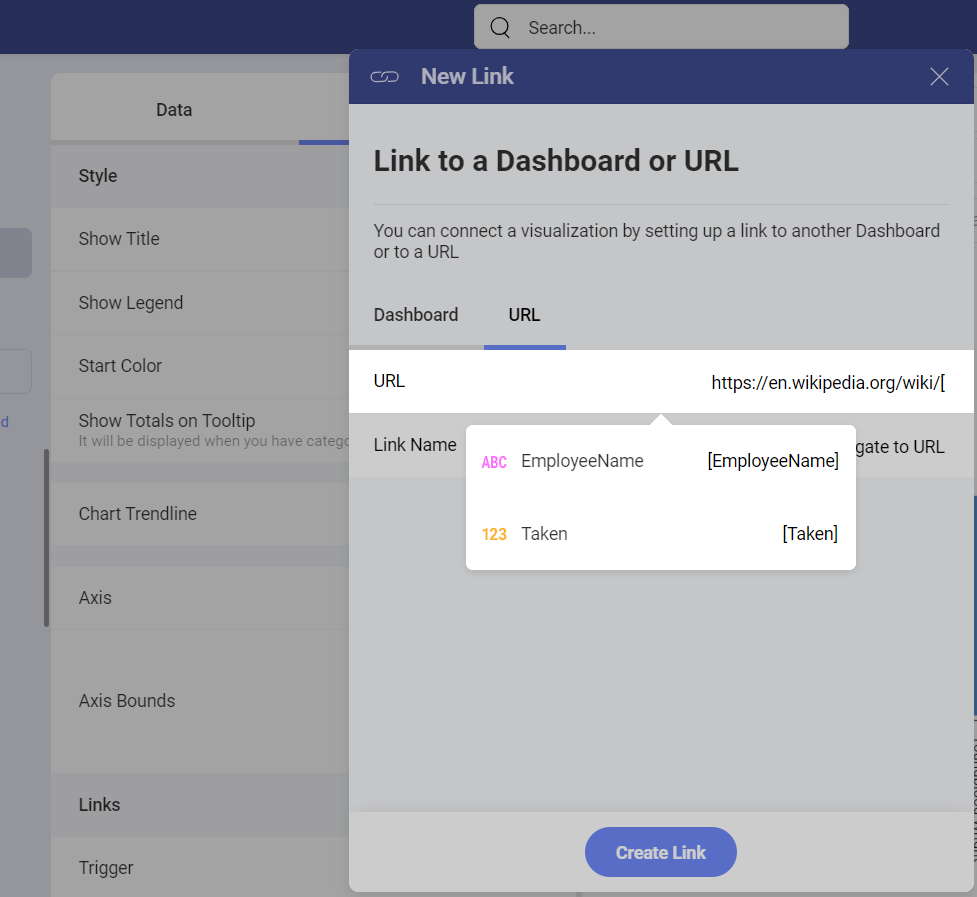 Linking to URL in a new link dialog