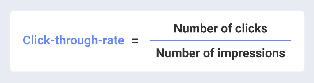 cómo calcular su fórmula de tasa de clics