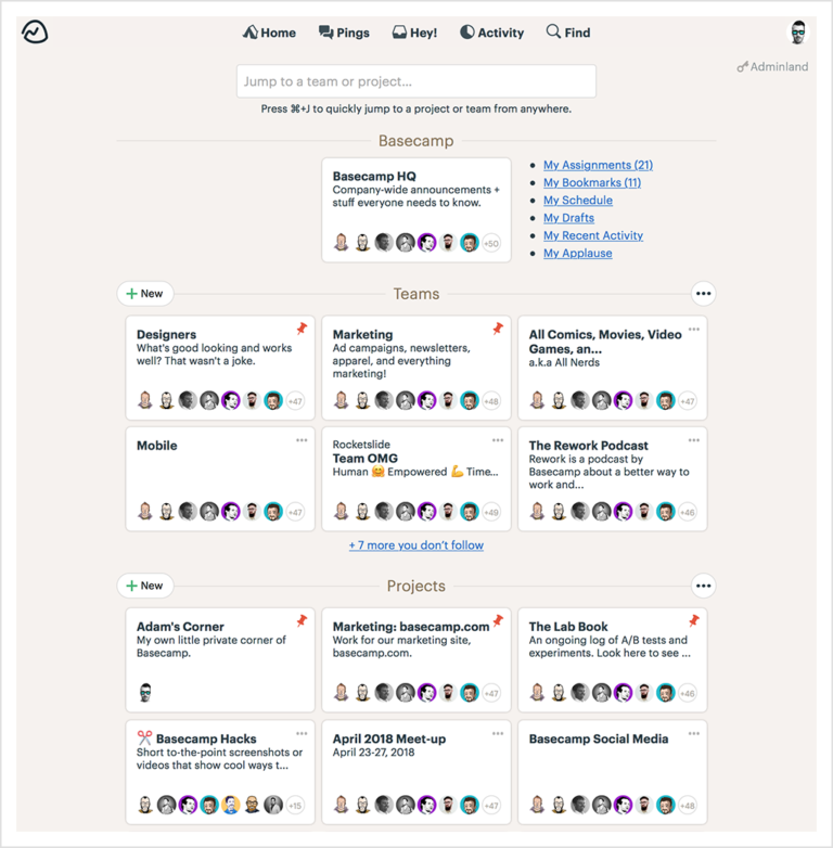 Basecamp overview