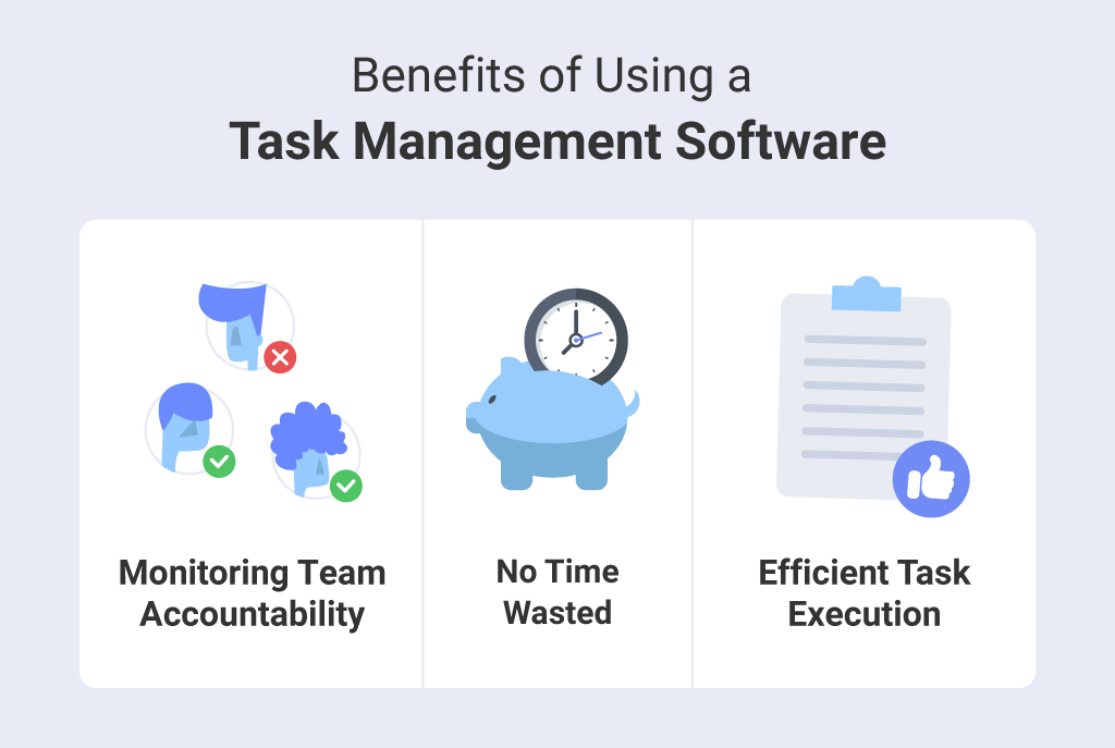 Three main benefits of using a task management software