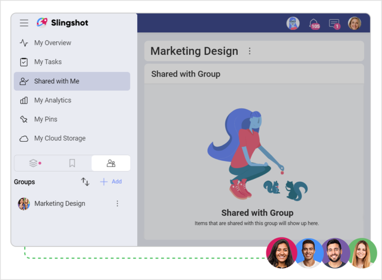 Slingshot App Introduces Groups For Better Team Experience